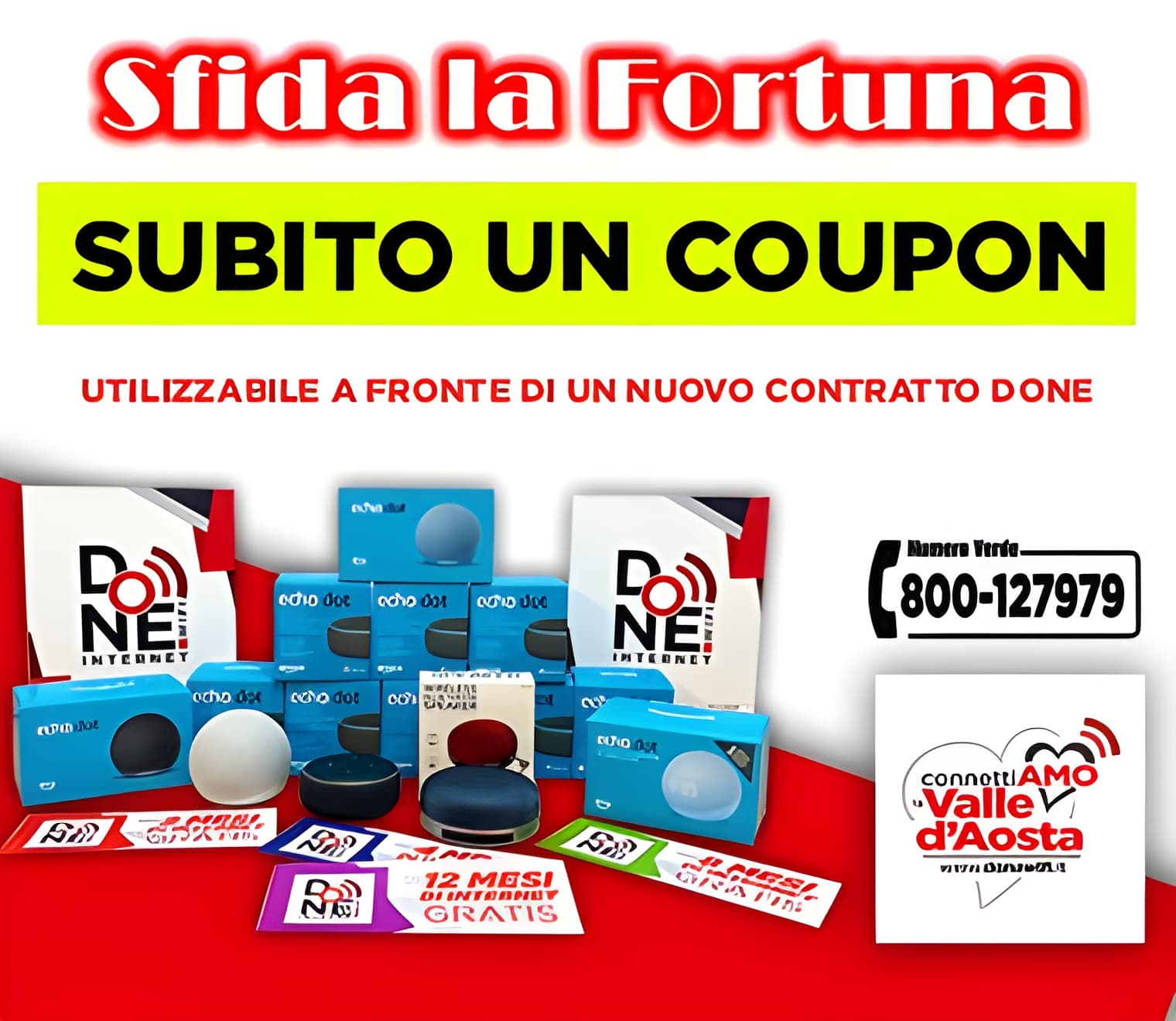 Sfida la fortuna: subito un coupon